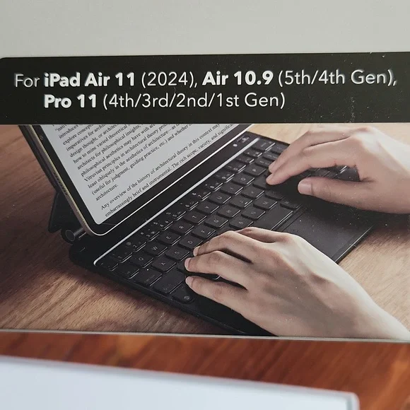ESR Magnetic Keyboard Case Black ☆ iPad Air 11 Air Pro